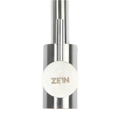 УЦЕНКА Смеситель для кухни ZEIN ZS-1, "микрофон", картридж 35 мм, нержавеющая сталь, сатин