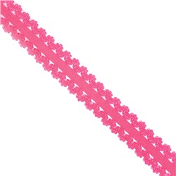 Резинка TBY бельевая ажурная 20мм арт.RB04144 цв.F144 ярк.розовый 1 метр