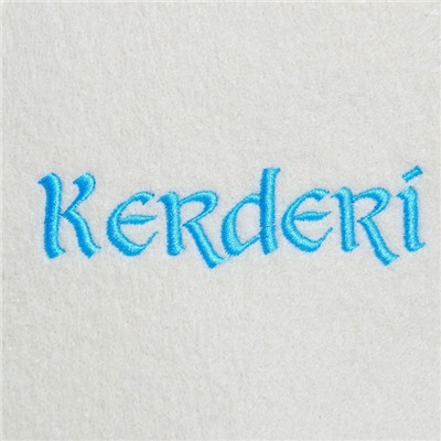 Шапка для бани с вышивкой "Kerderi"