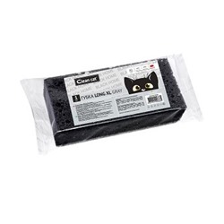 Губка CleanCat Black Home Long XL gray, 1шт (ГКК386 из короба 1/40)