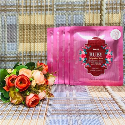 Маски Koelf Ruby Bulgarian Rose Hydrogel Mask Pack (125)