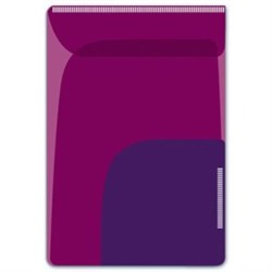 Папка-уголок для заметок 8.5х12 см 46730 Малиновый+фиолетовый 2 отд., липкий слой (набор 2 шт.)