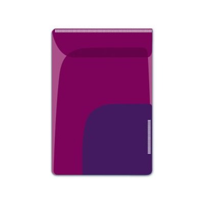 Папка-уголок для заметок 8.5х12 см 46730 Малиновый+фиолетовый 2 отд., липкий слой (набор 2 шт.)