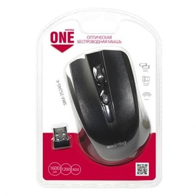 Мышь беспроводная SmartBuy ONE 352 Black USB (SBM-352AG-K)