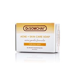 Нежное мыло для жирной, проблемной и нормальной кожи Dr Somchai 80 гр / Dr Somchai Acne & Cleansing Cream Soap for Normal to Oily Skin 80 gr