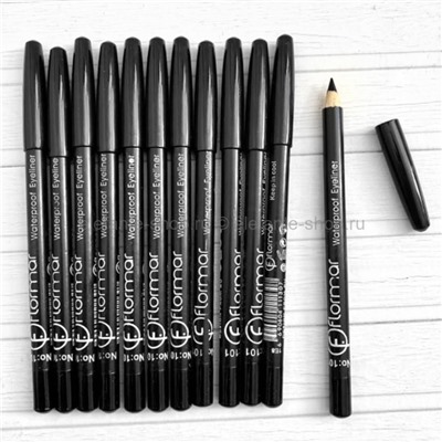 Набор карандашей для глаз Flormar Waterproof Eyeliner, 12 штук