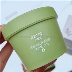 Очищающая грязевая маска EBUG Green Tea Cooling Mud Mask, 100 гр