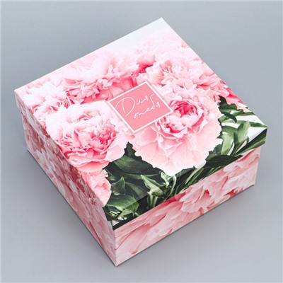 Набор подарочных коробок 3 в 1 «Цветочный», 18 × 18 × 10‒22 × 22 × 12 см
