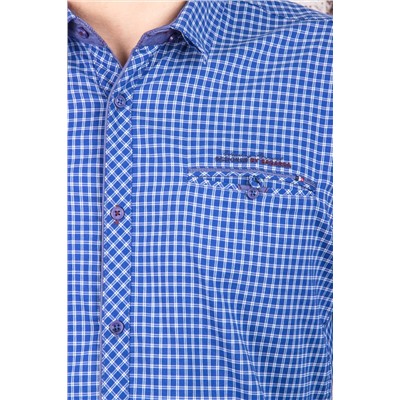 Рубашка 6601 синий-белый BAGARDA