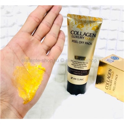 Маска для лица 3W Clinic Collagen Luxury Gold Peel Off Pack, 100 гр (125)