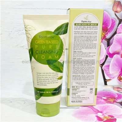 Пенка для умывания FarmStay Green Tea Seed Pure Cleansing Foam 180ml (78)