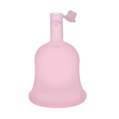 Менструальная чаша с клапаном для опорожнения