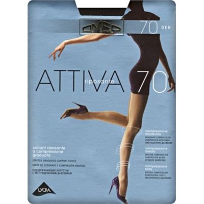 Omsa  ATTIVA 70 den /колготки/ (3, Nero)