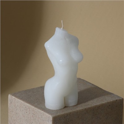 Свеча интерьерная "Женское тело", белая, 9 х 4,5 см