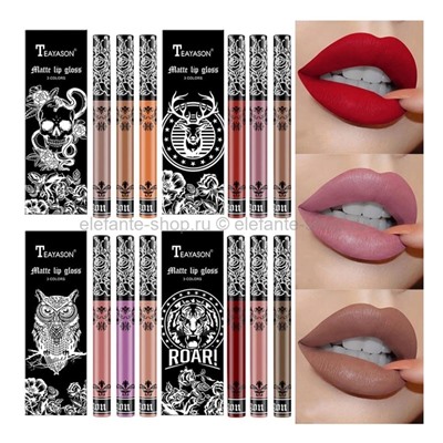 Набор блесков для губ Teayason Matte Lip Gloss 3 Colors Set (106)