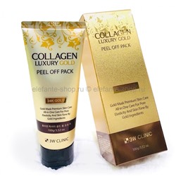 Маска для лица 3W Clinic Collagen Luxury Gold Peel Off Pack, 100 гр (125)