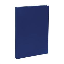 Папка со 100 вкладышами СТАММ А4, 30мм, 600мкм, пластик, синяя ММ-32213