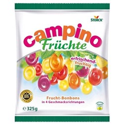 Леденцы Campino Fruits (4 вкуса) 325 гр (срок реализации до 06.2024г.)