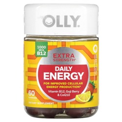 OLLY Daily Energy, Дополнительная сила, ягоды юдзу, 60 жевательных конфет