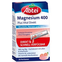 Abtei (Абтай) Magnesium 400 Plus Vital Direkt 20 шт