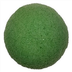 Конжаковый спонж  Зеленый - для сухой и чувствительной кожи