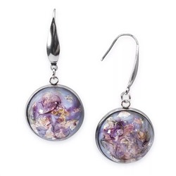 Серьги из муранского стекла PURPLE MIST LS3165