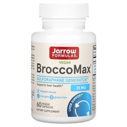 Jarrow Formulas Веганский BroccoMax, 35 мг, 60 растительных капсул (17,50 мг на капсулу)