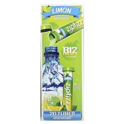 Zipfizz Смесь Healthy Energy с витамином B12 и лимоном, 20 тюбиков по 0,39 унции (11 г) каждый