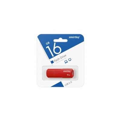 16Gb Smartbuy Clue Red USB2.0 (SB16GBCLU-R)