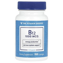 The Vitamin Shoppe Vitamin B12, 1,000 mcg, 100 Lozenges