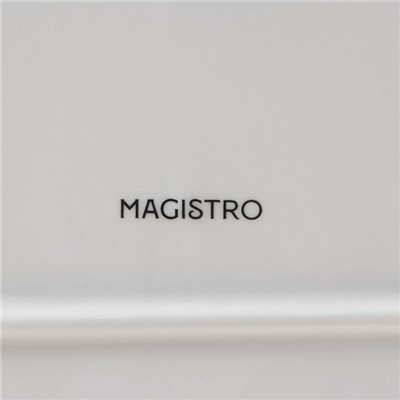 Блюдо фарфоровое прямоугольное Magistro Сrotone, 35,7×25,6×3,1 см, цвет белый