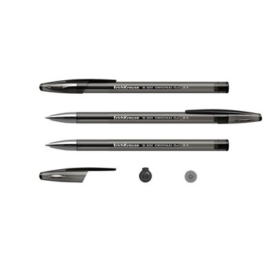 Ручка гелевая 0.5мм,черный ,ErichKrause R-301 ORIGINAL GEL