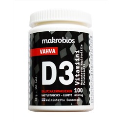 Makrobios salmiakki витамин D3, 53 г, 100 таблеток