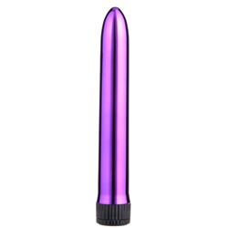 Вибромассажер гладкий "Slick" 18 см фиолетовый