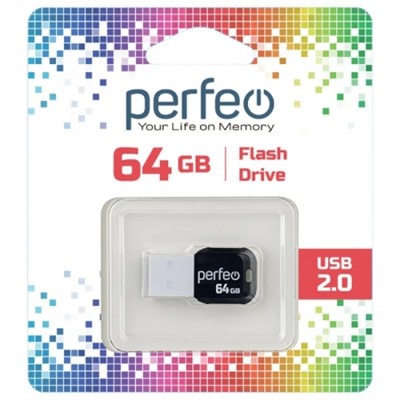 64Gb Perfeo M02 White USB 2.0 (PF-M02W064)