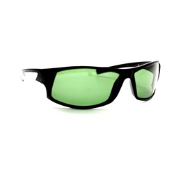 Мужские солнцезащитные очки спорт - 6866 G1 черный темно-зеленый