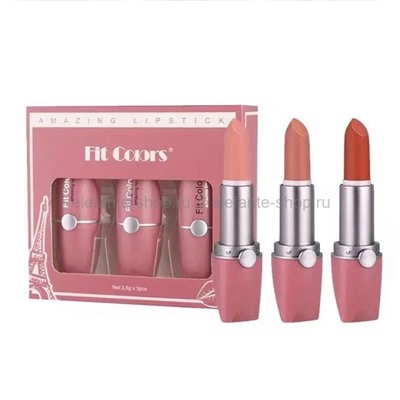 Набор помад для губ Fit Colors Amazing Lipstick 3in1 44932