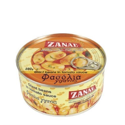 Фасоль гигантская печеная в томатном соусе "SIMPOSIUM"  "Zanae" стекло, 280 г
