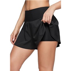 BALEAF Women's Swim Shorts Bottoms High Waisted Board Shorts Tummy Control Flowy Swimsuit Bathing Suit with Liner