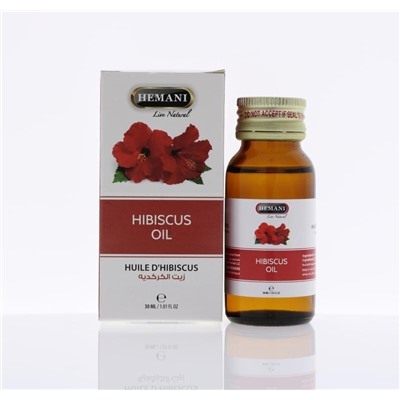 Масло Гибискуса (каркаде, суданской розы) | Hibiscus oil (Hemani) 30 мл