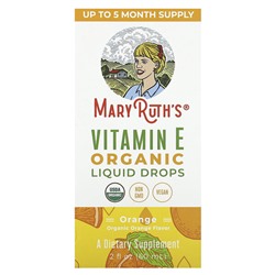 MaryRuth's Органические капли витамина Е с апельсиновым вкусом - 60 мл - MaryRuth's