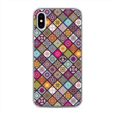 Силиконовый чехол Красочные mandalas на iPhone XS (10S)