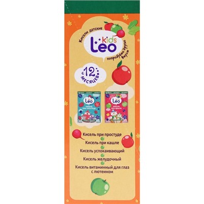 Кисель Leo Kids Леовит общеукрепляющий, 5 пакетов по 12 г