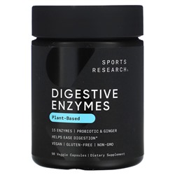 Sports Research Plant-Based Digestive Enzymes, 90 Veggie Capsules