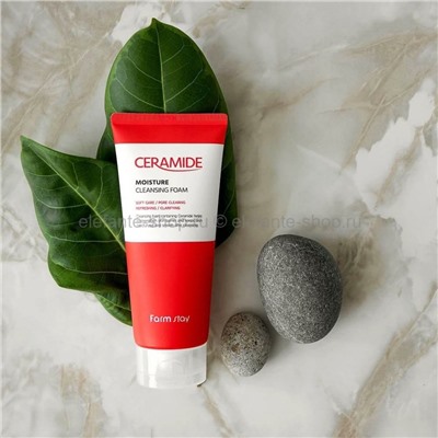 Пенка для умывания FarmStay Ceramide Moisture Cleansing Foam 180 мл (125)