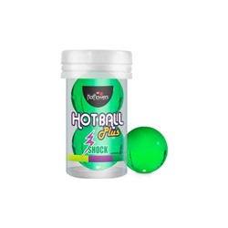 HotFlowers Лубрикант HOT BALL PLUS на силиконовой основе в виде двух шариков с покалывающим эффектом