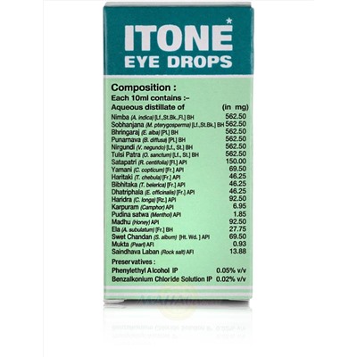 Айтон, глазные капли, 10 мл, производитель Дейс Медикал; Itone Eye Drops, 10 ml, Dey's Medical
