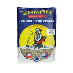 Прикормка Yaman Winter Taste гранулы 3 мм, лещ зимняя, жареные семечки, 700 г, цвет олива