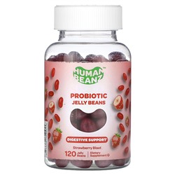 Human Beanz Пробиотические желейные конфеты, Strawberry Blast, 120 жевательных конфет