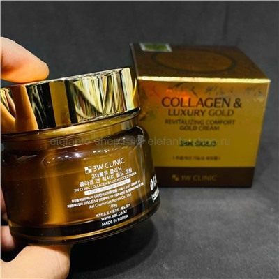 Антивозрастной крем для лица 3W Clinic Collagen Luxury Gold Cream 100g (51)